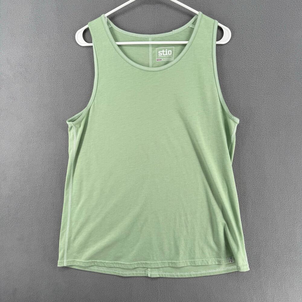 Stio Tank Top Womens‎ XL Green Athletic Comfortable Sleeveless Scoop Neckline